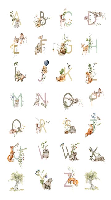 Story Book White Alphabet