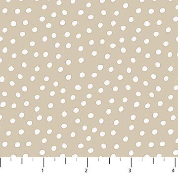 Story Book Taupe Dots