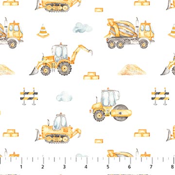 Little Builders Trucks - White