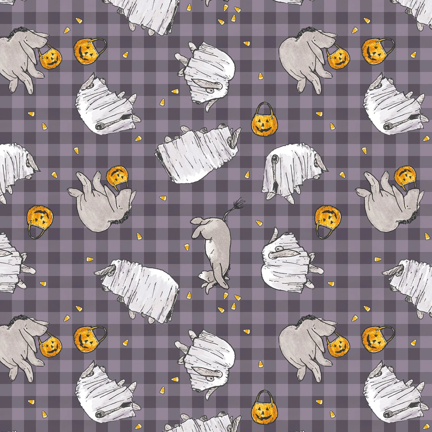 Haunted Acre Woods Winnie The Pooh 3 Pc. Fat Quarter Bundle