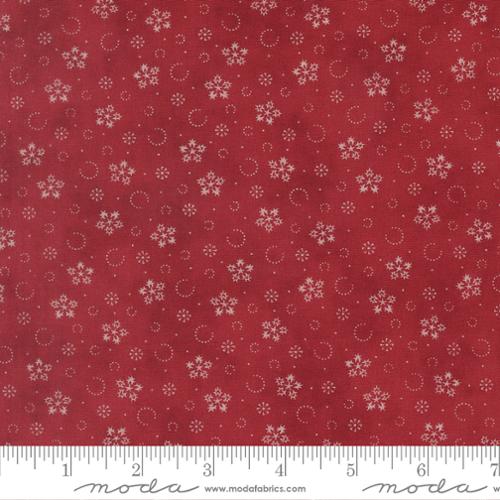 Candlelight Christmas Snowflakes - Crimson Red