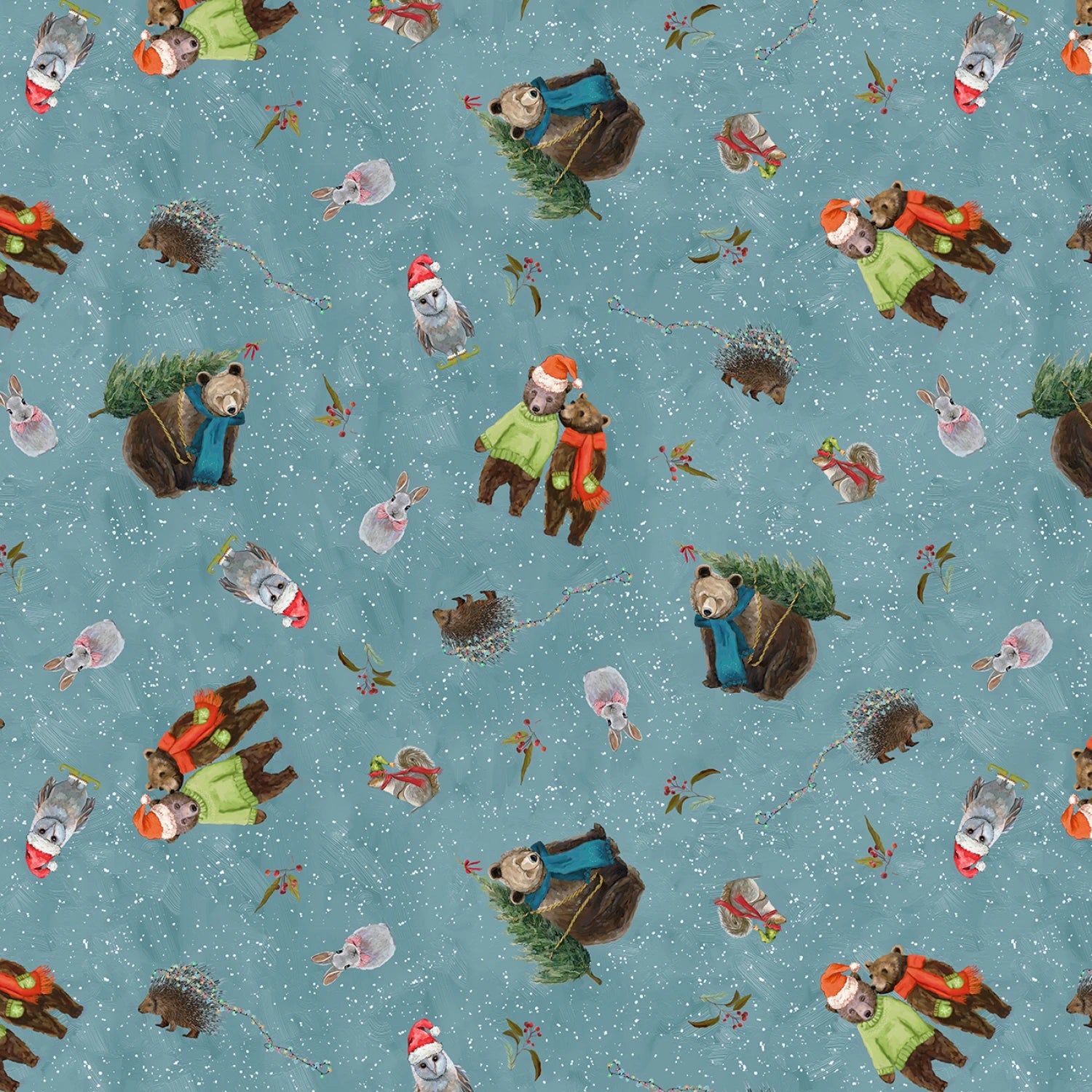 Holly Woods Woodland Toss - Slate