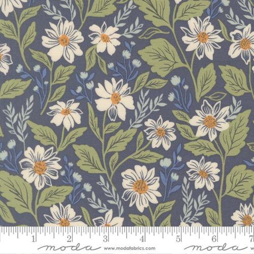 True Love Romance Blooms Florals - Dark Blue