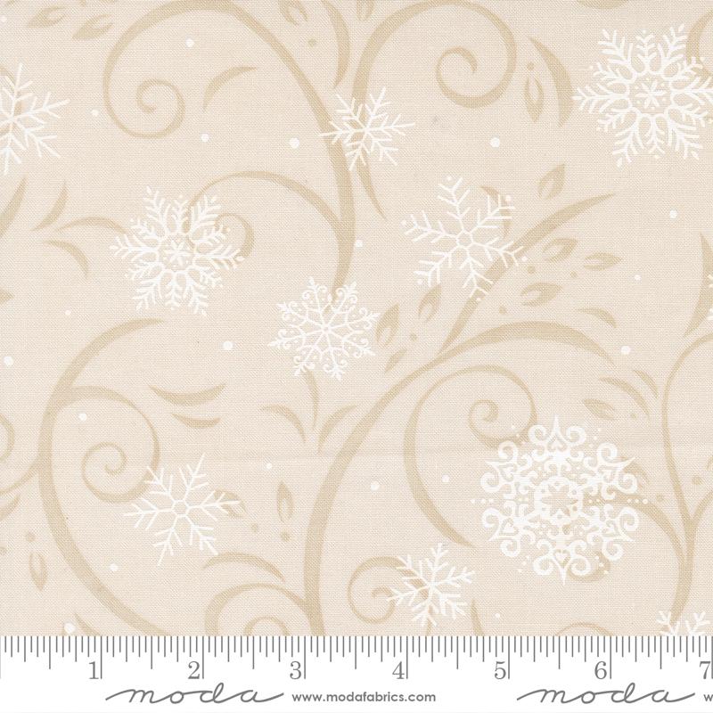 When Snow Falls Snow Swirl - Snowy White 108" Wideback