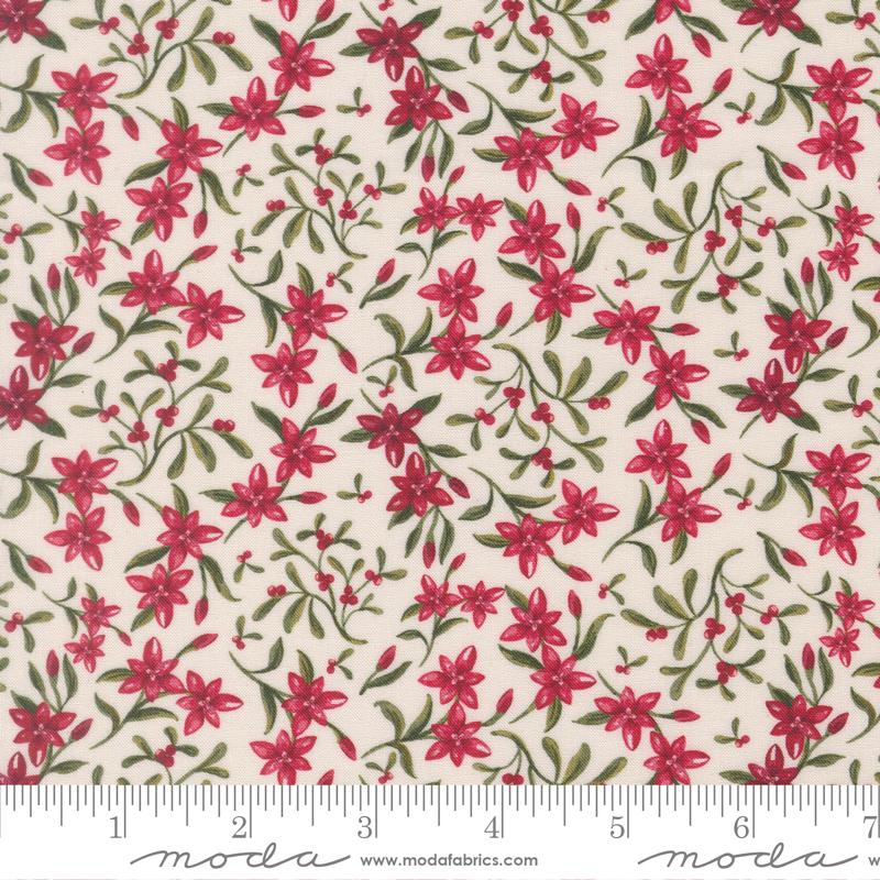 Silent Night Star of Bethlehem Floral Small Floral - Red