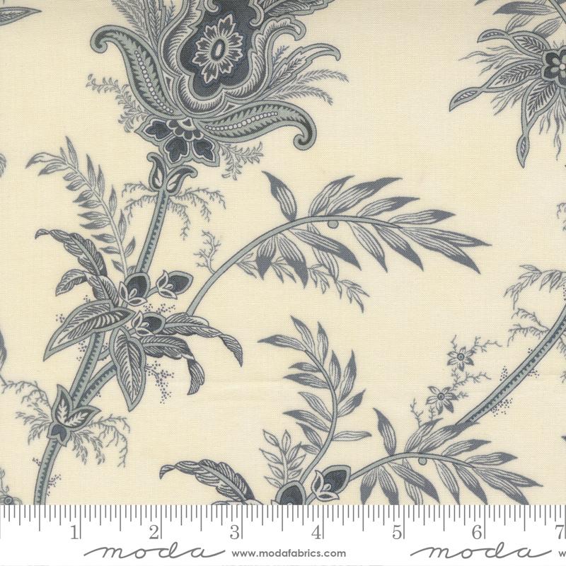 Breathtaking Blues Plume Florals Jacobean - Porcelain