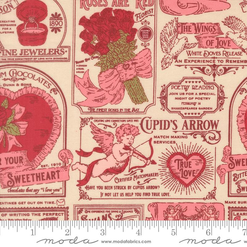 Je Taime Vintage Valentine Advertising Valentines Text - Multi