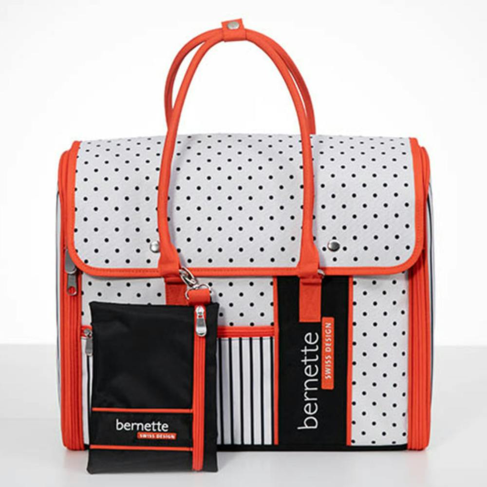 Bernette Polka Machine Tote and Pouch
