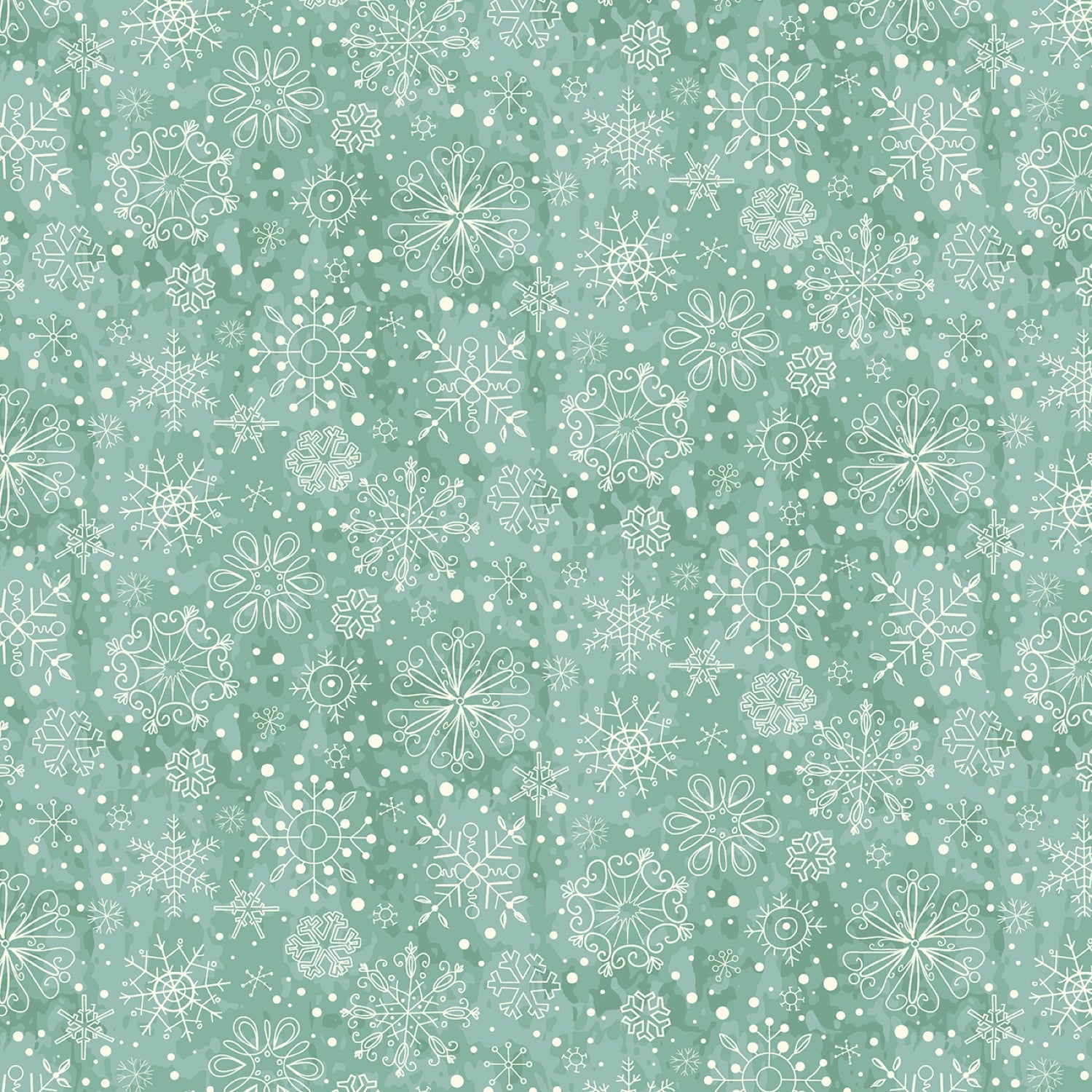 Greetings at Christmas Time Blue Snowflake