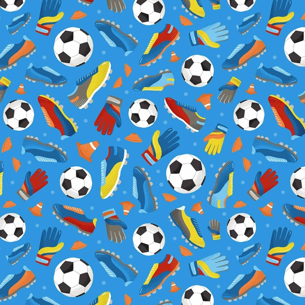 Goal Getter Soccer Shoes and Balls - Blue