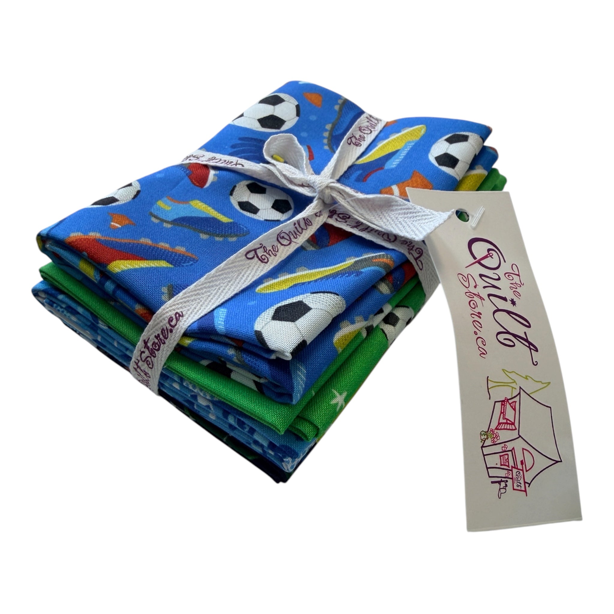 Goal Getter Soccer 4 Pc. Fat Quarter Bundle