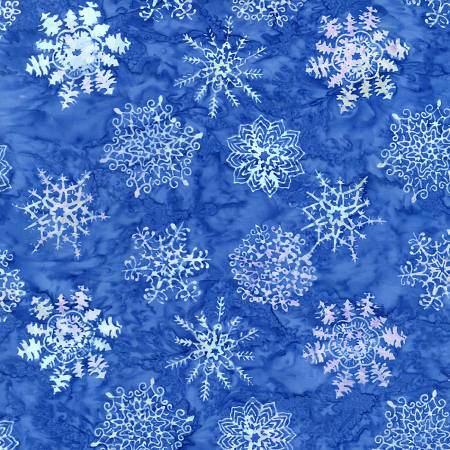 Snowflakes Royal Batik