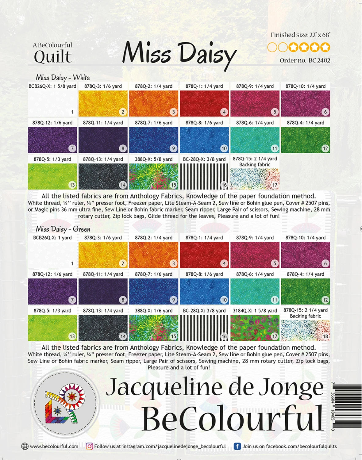 Miss Daisy Pattern