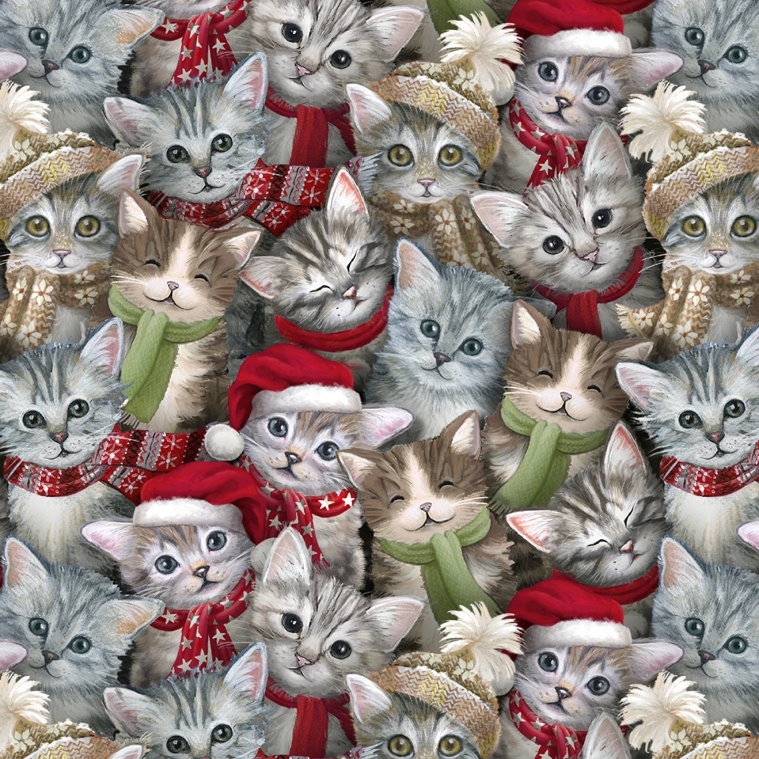 A Purr-Fect Holiday Season Cat Crowd