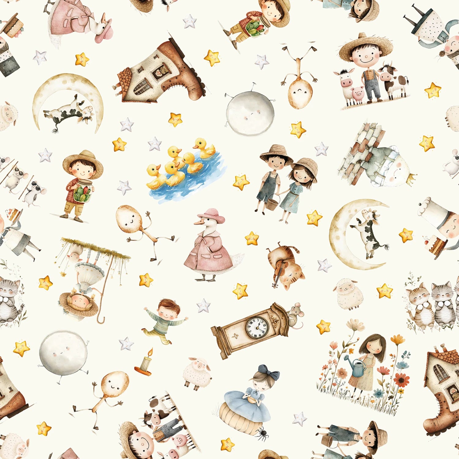Nursery Rhyme Characters - Ivory