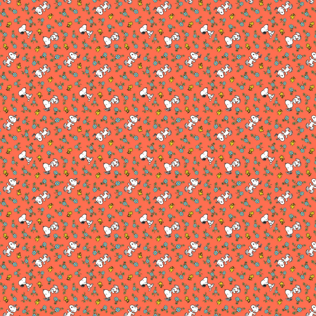 Peanuts Floral - Red