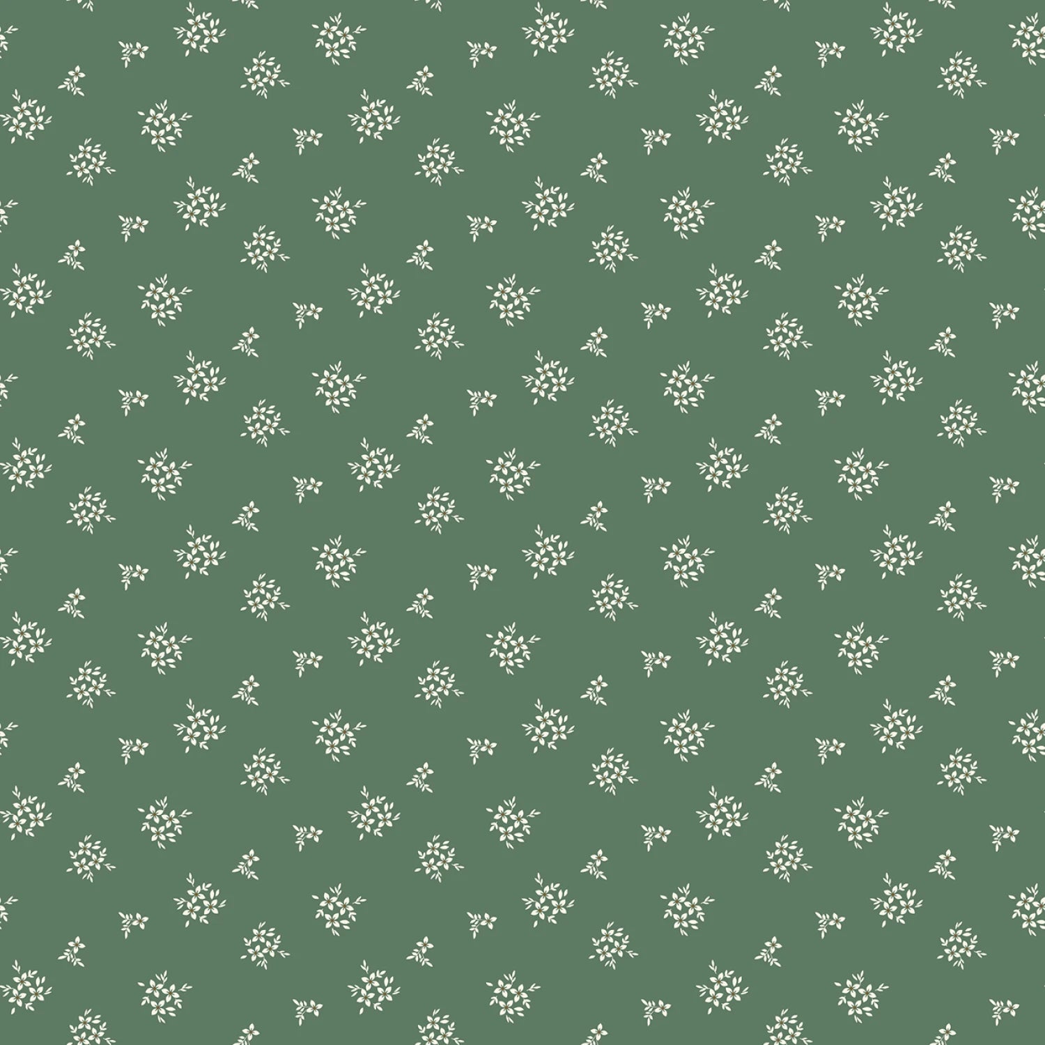 Morning Latte Ditsy Green