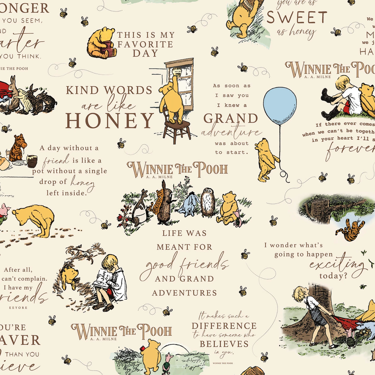 Winnie the Pooh 8 pc. Fat Quarter Bundle