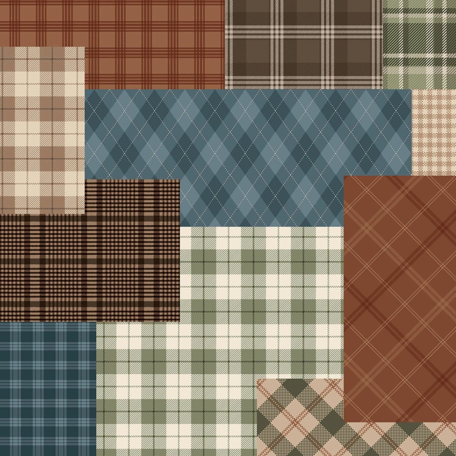Whispering Pines Plaid Cheater Print - Multi