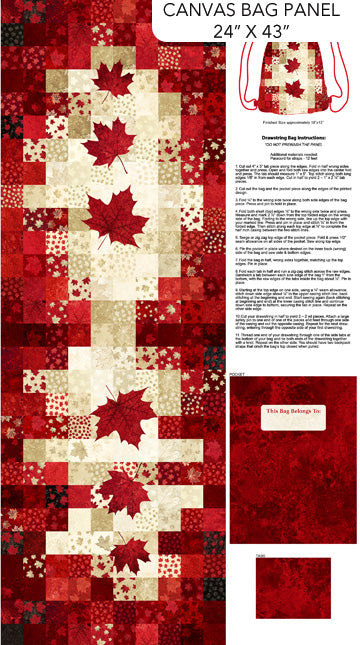 Stonehenge Oh Canada 14 Canvas Backpack Panel