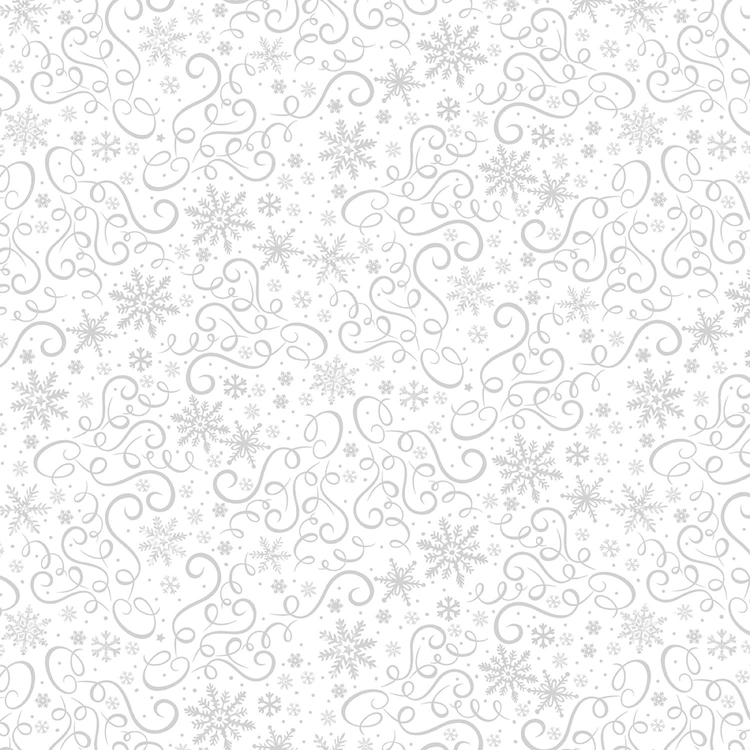 Whiteout Holiday Scrolls and Snowflakes