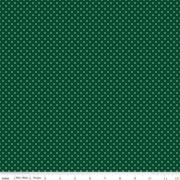 Christmas Swiss Dot - Green