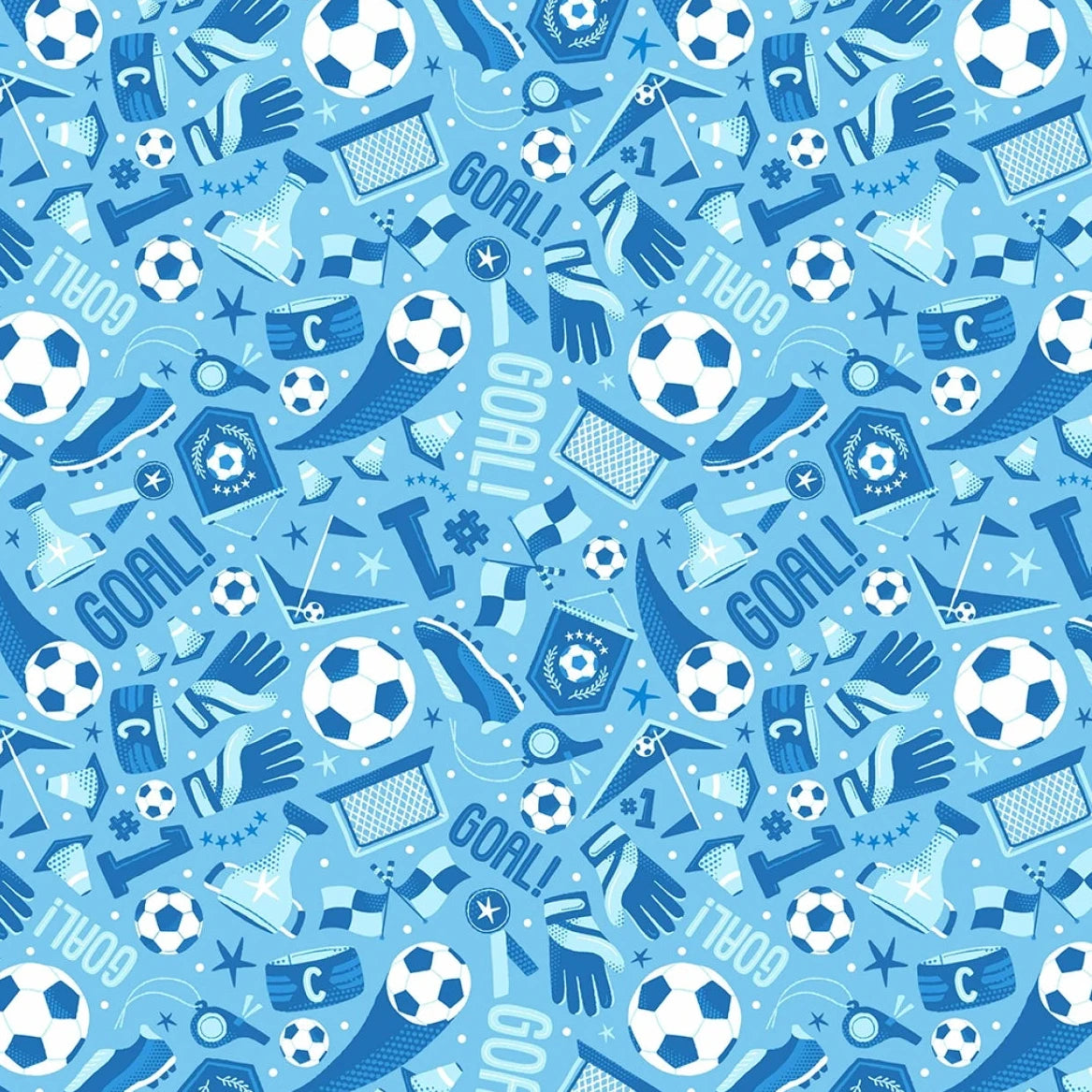 Goal Getter Soccer Icons - Wave Blue
