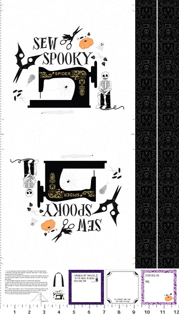 Mr Bones Sews Canvas Bag Panel