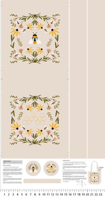 Humblebee Canvas Bag Panel