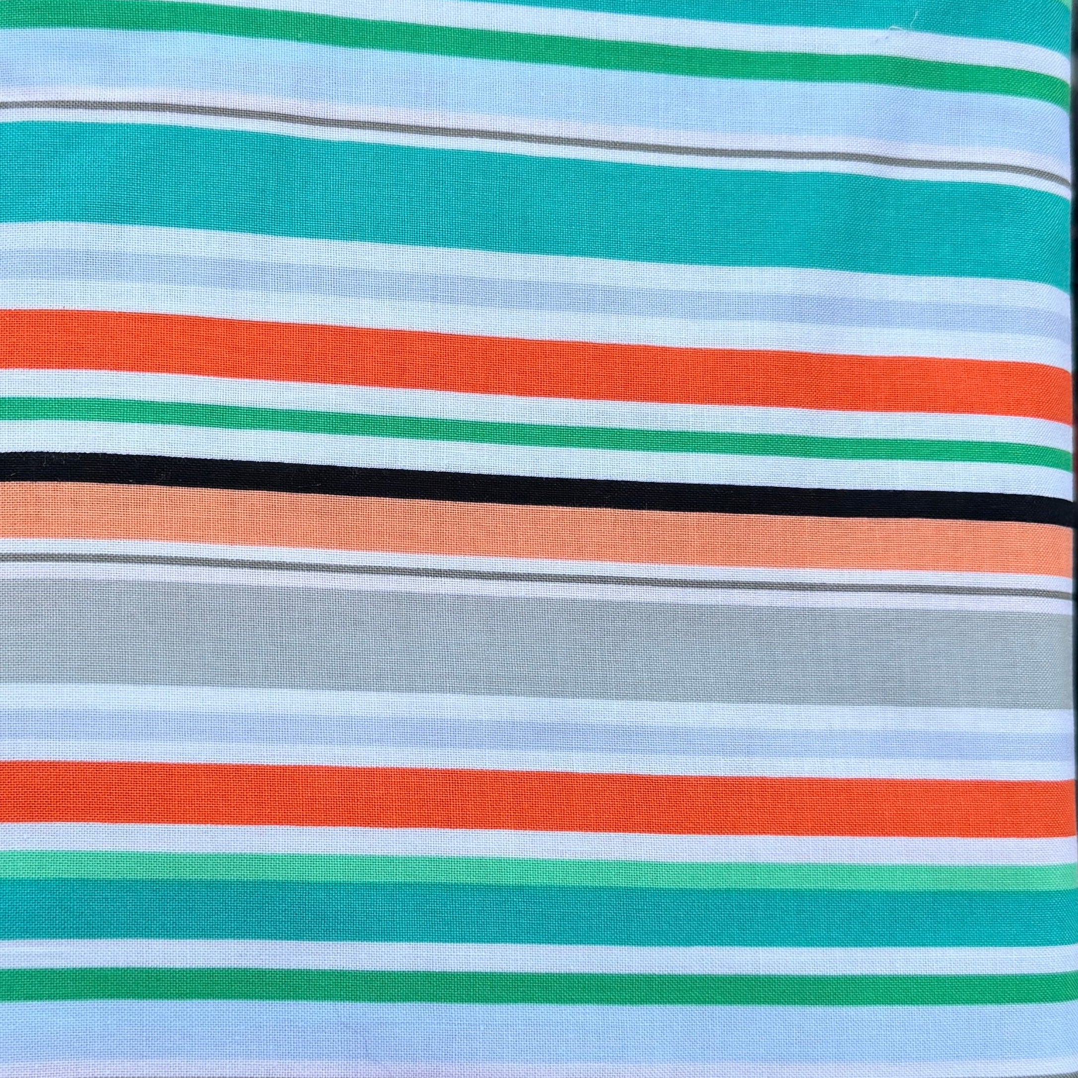 Owls Woodland Adventure Orange and Green Stripe