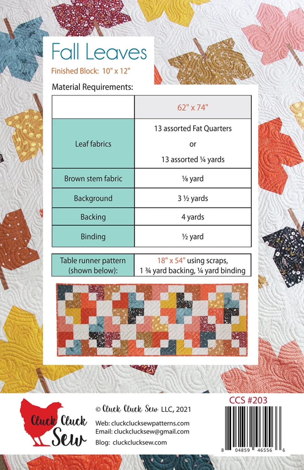 Fall Leaves Quilt Pattern