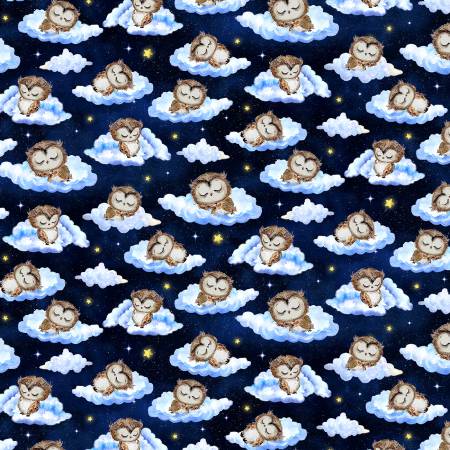 Owl Always Love You Clouds Fat Quarter