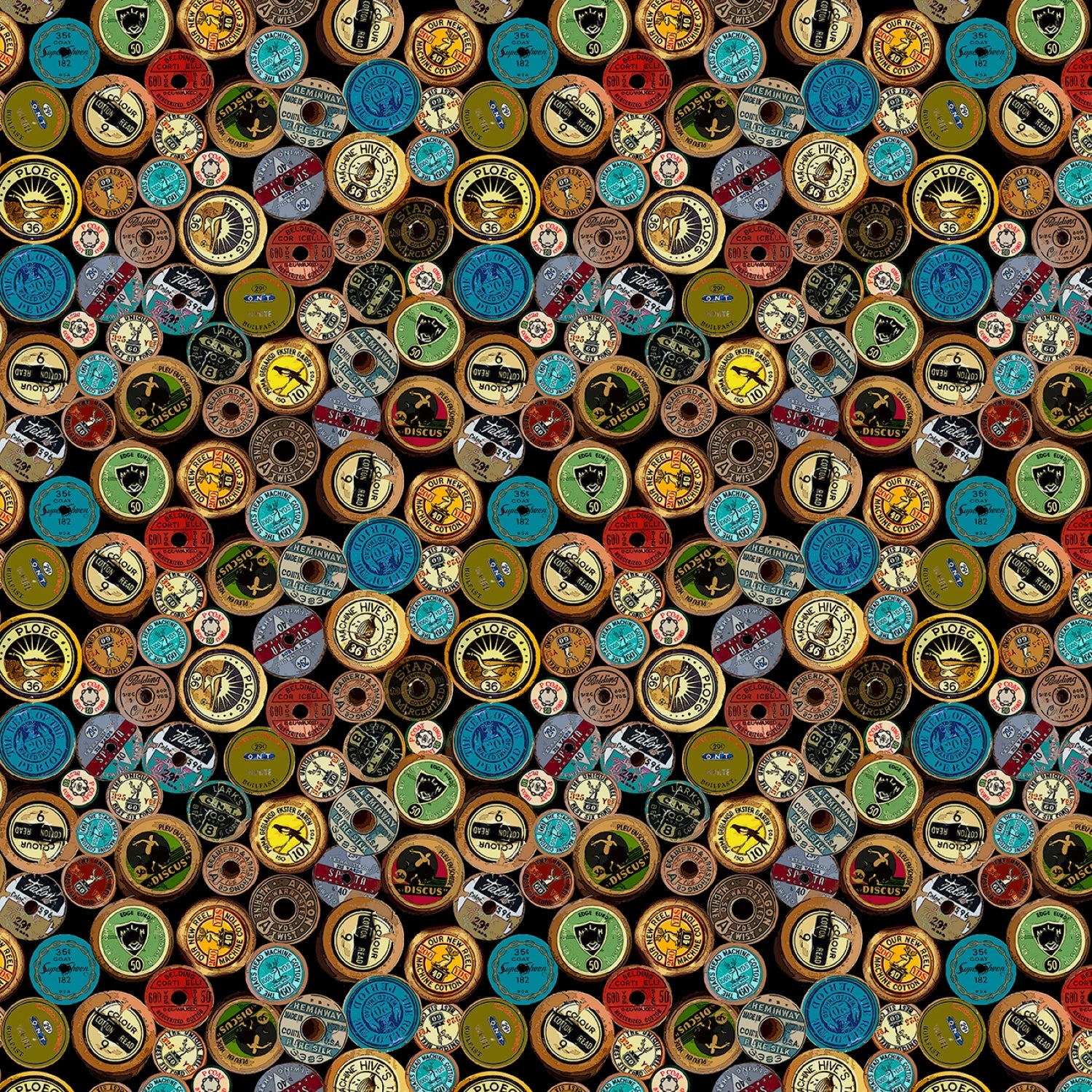 Sew Far Sew Good - Antique Spool Labels