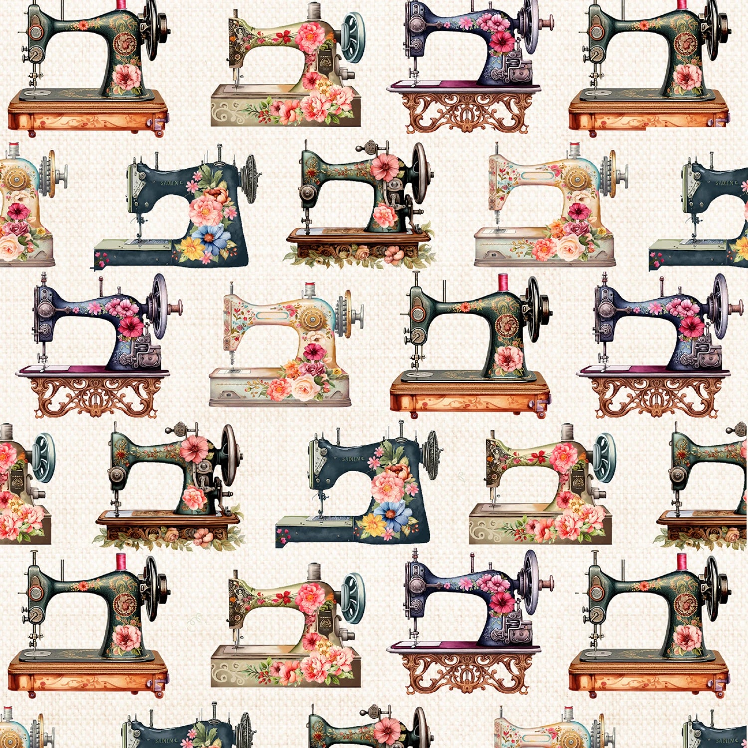 Happy Place Floral Sewing Machines