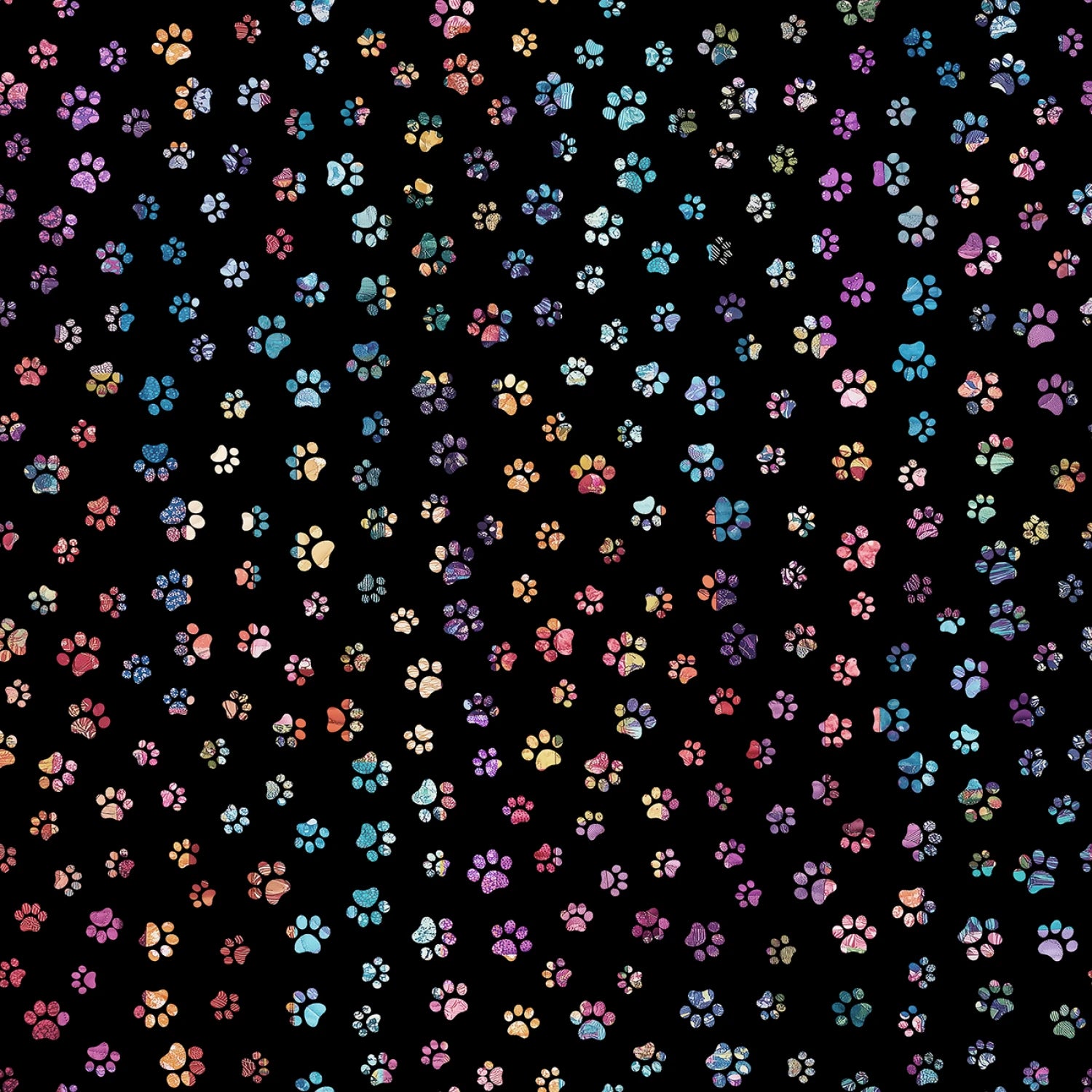 Sophisticat Cat Paw Prints - Black