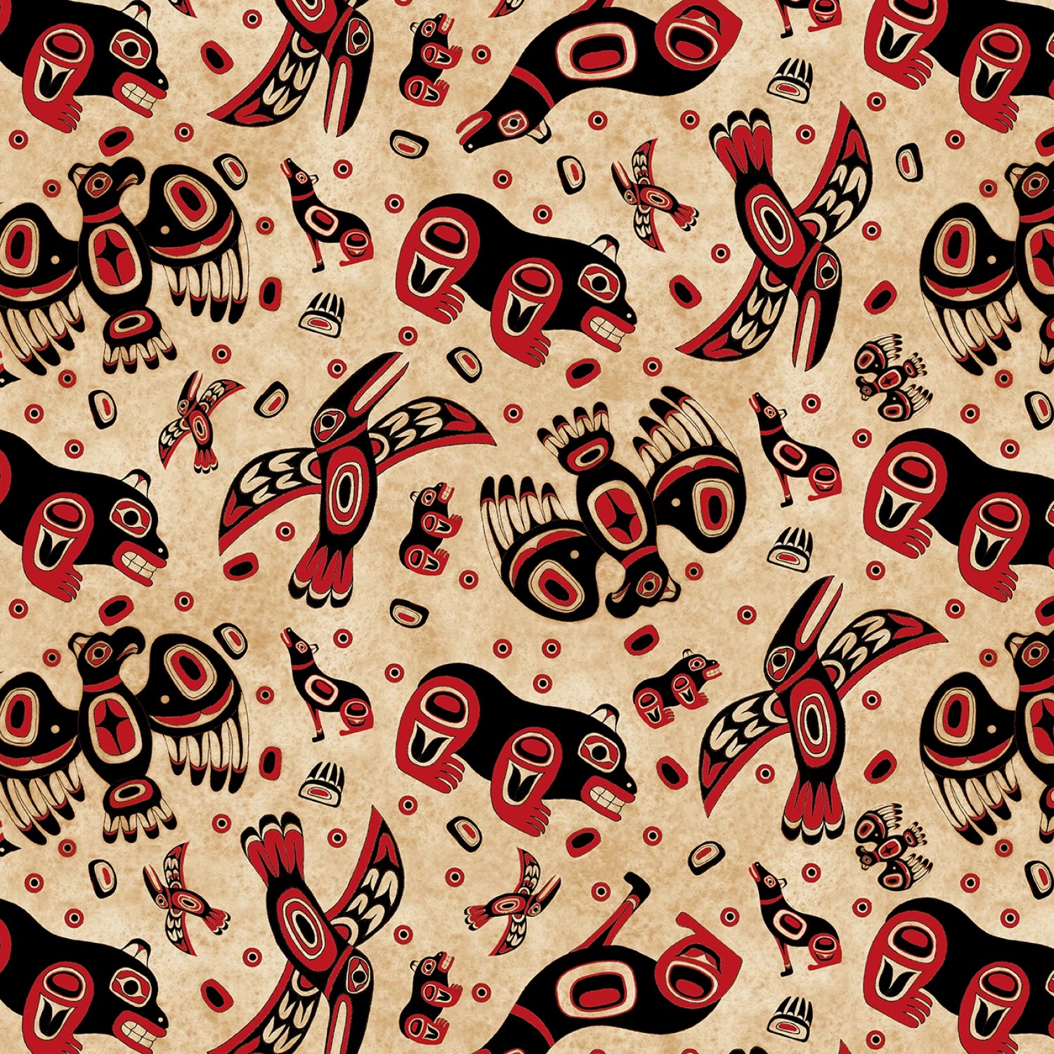 Northwest Favorite Totem Tossed Animals