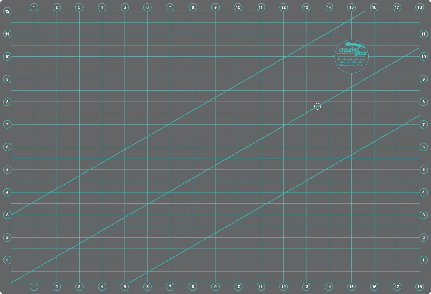 Creative Grids Self-Healing Double Sided Rotary Cutting Mat 12in x 18in