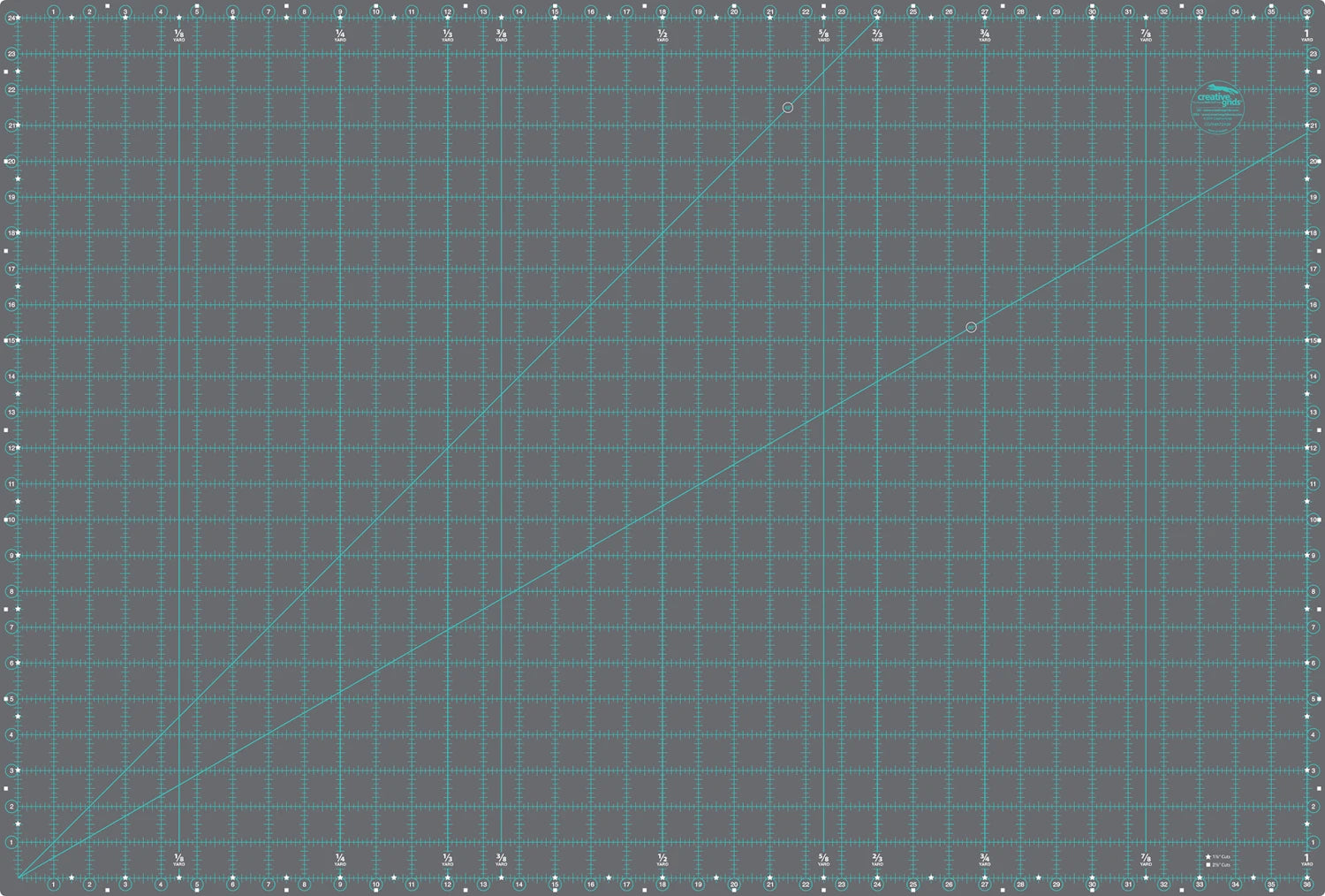 Creative Grids Self-Healing Double Sided Rotary Cutting Mat 24in x 36in