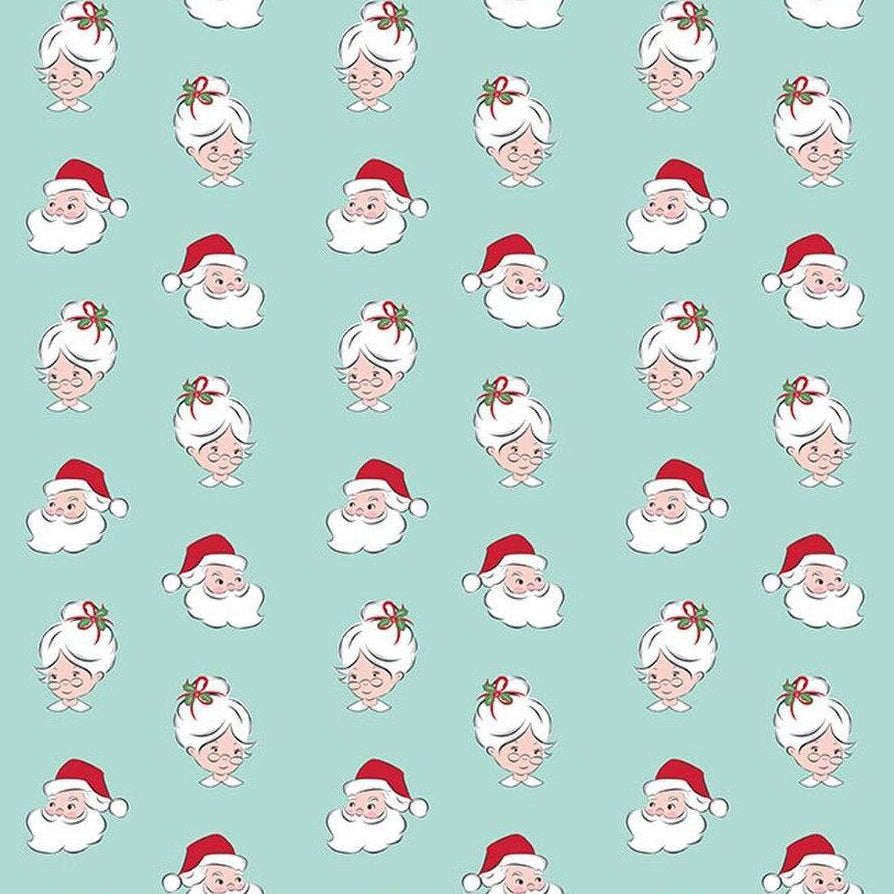 Claus & Co Santa Heads - Blue