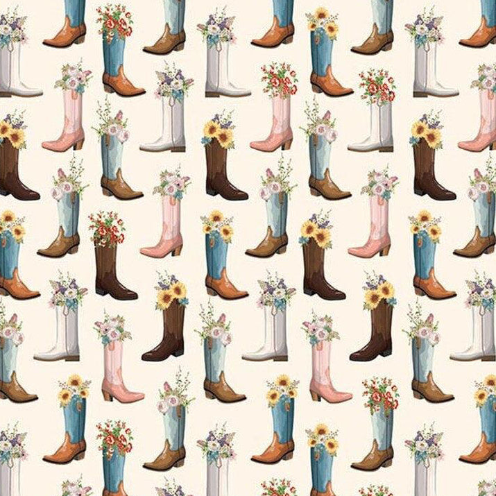 Cowgirl Boots - Cream