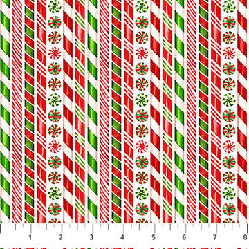 Vintage Christmas Candy Cane Stripe