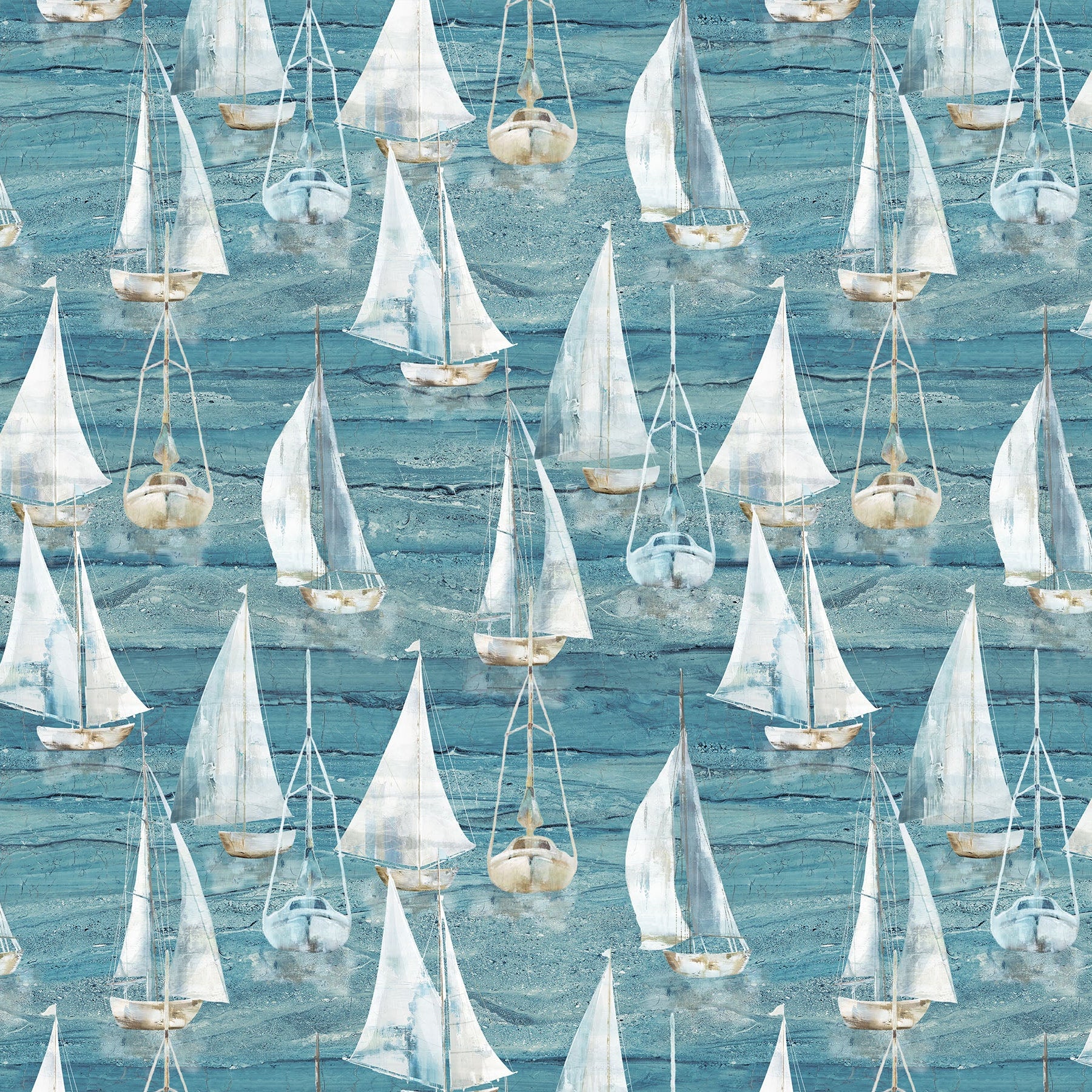Smooth Sailing Medium Blue Large Sail Boats