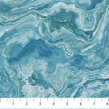 Smooth Sailing Medium Blue Wave Texture