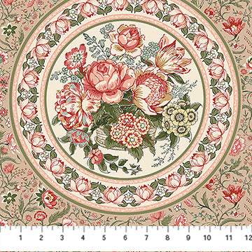 Manoir Antiques Road Show Medallion Tan Multi