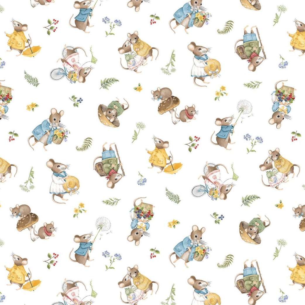 Country Mouse Mice Toss - White Multi