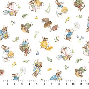 Country Mouse Mice Toss - White Multi