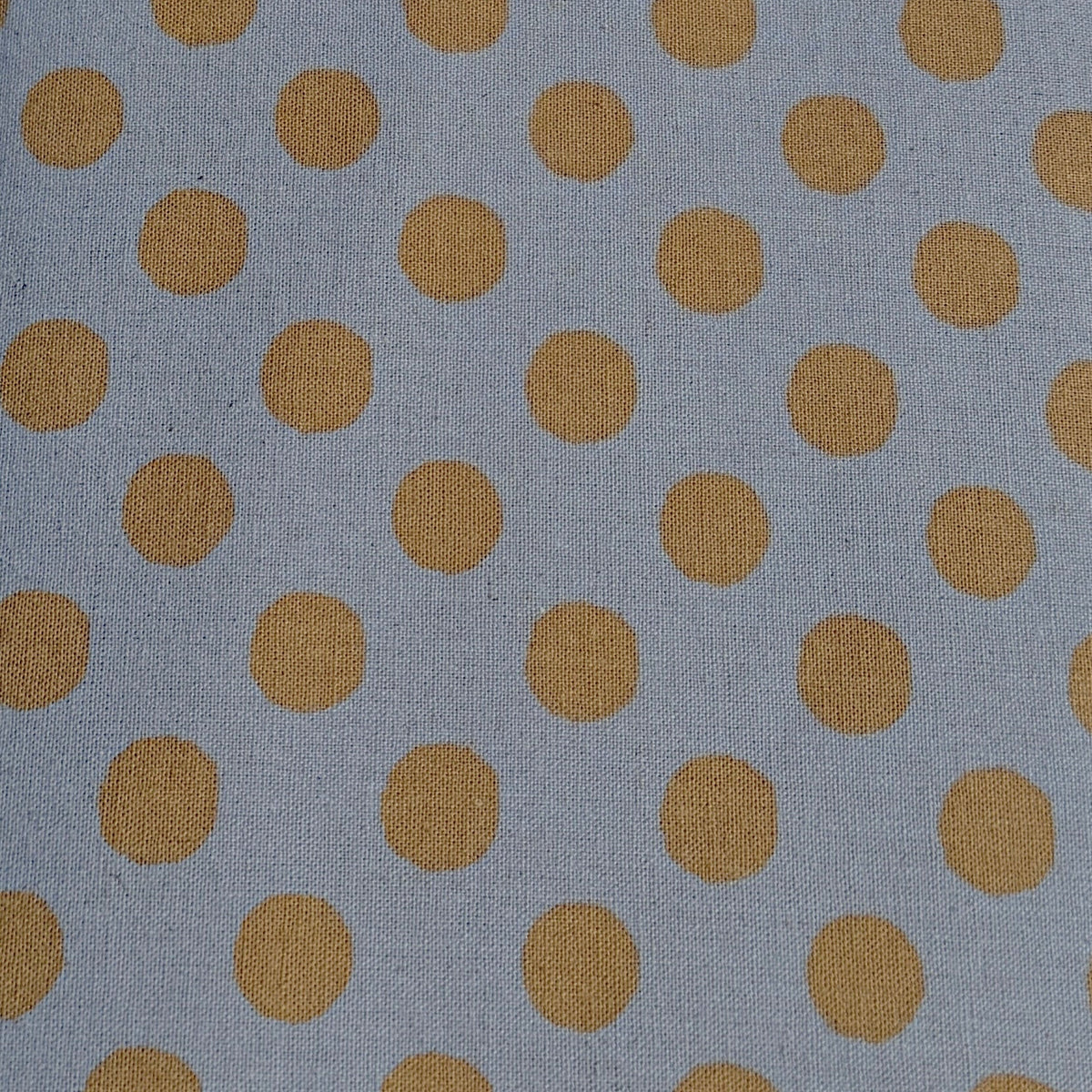 Sevenberry Linen Dots - Blue and Brown
