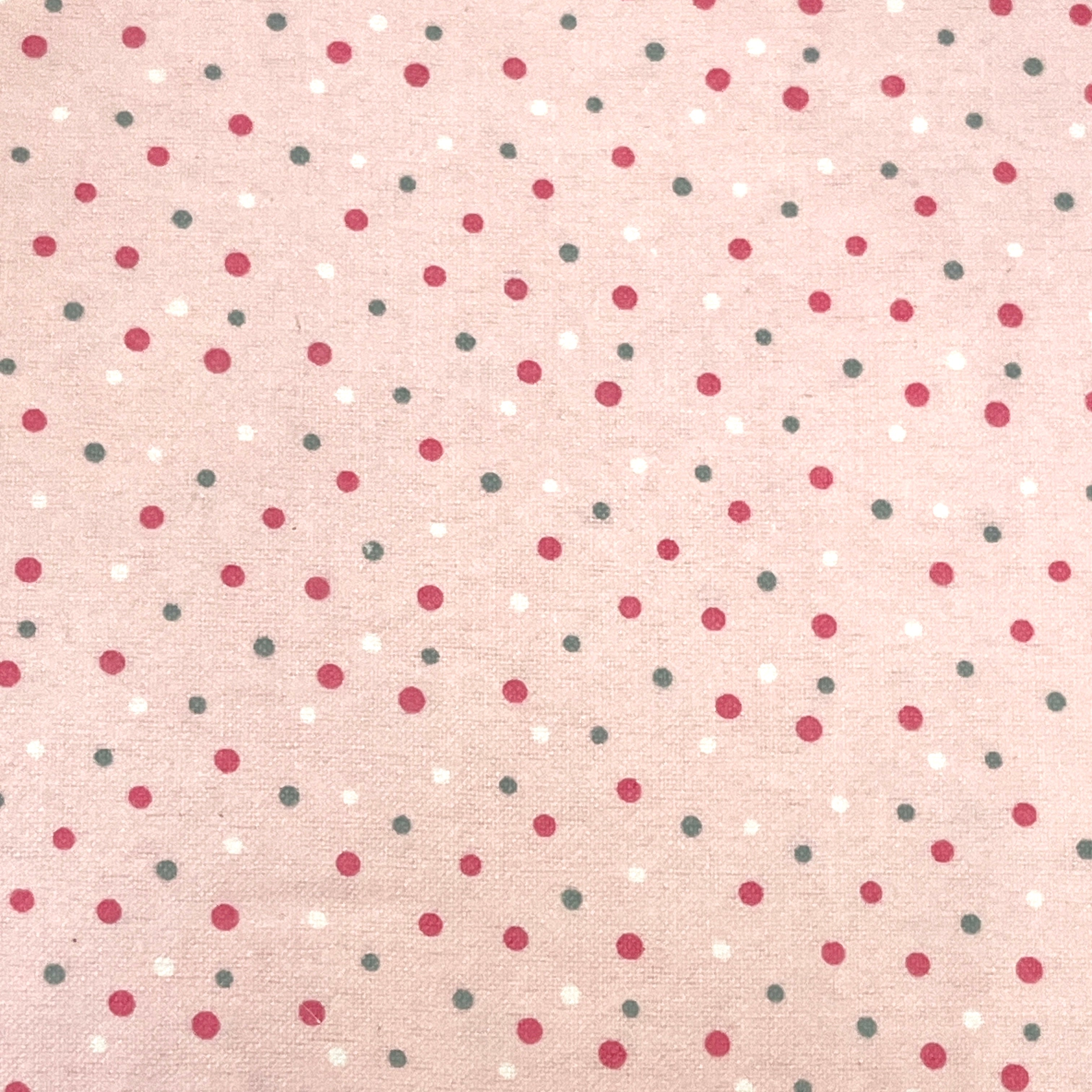 Pink Gray Dot Flannel