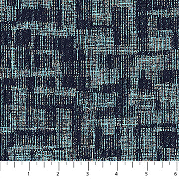 Urban Oasis Flannel Black Multi Abstract