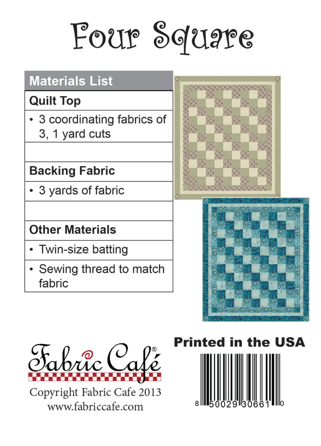 PATTERN - FOUR SQUARE
